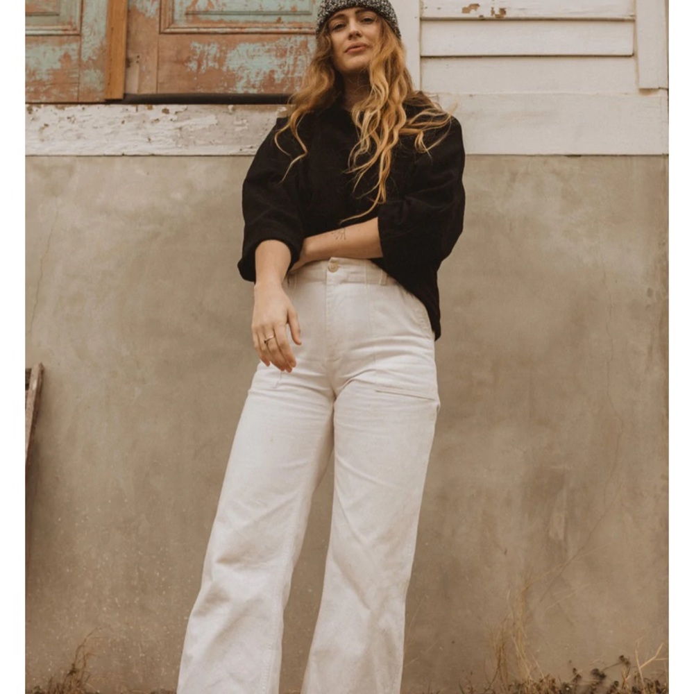 Esby Finch Jean In Cream Denim size 10